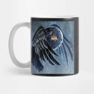 Moon Raven woman Mug